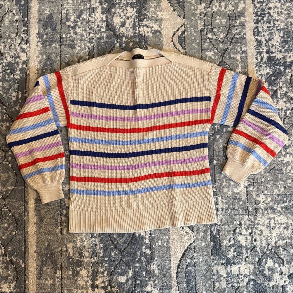 Ann Taylor Multicolor Striped Sweater